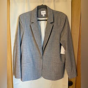 Nine West Women's Classic Gray Suit Jacket - Size XL